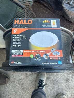 HALO 6 Inch Ultra Slim Canless LED Downlight, 1015 Lumens, Dim toWarm